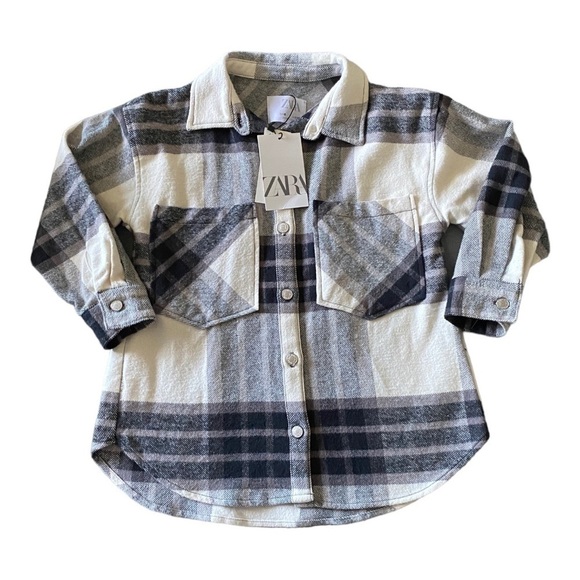 Zara Other - NWT-ZARA GIRLS-BLACK & WHITE SHACKET-SIZE 6